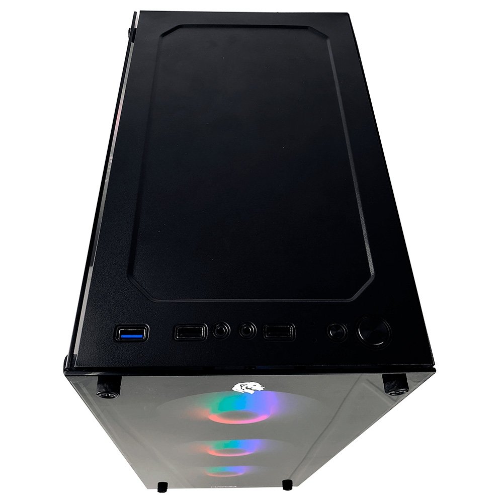 Imagem 6 de 6 do produto Gabinete Gamer Hayom GB1749, Mid Tower, RGB, ATX, Lateral e Frontal em Vidro Temperado, 4x Cooler Fan RGB, Preto - GB.17.10.49
