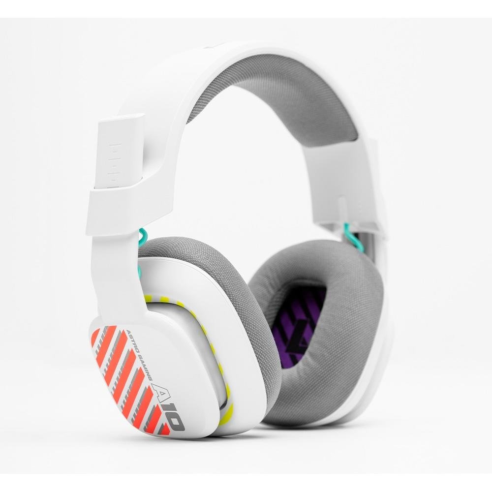 Imagem 2 de 10 do produto Headset Gamer Astro Gaming A10, Drivers 40mm, P3, PS e PC, Branco - 939-002063