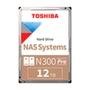 HD Toshiba N300 Pro, NAS, 12TB, 3.5', 512MB, 7200RPM, SATA - HDWG51CXZSTB