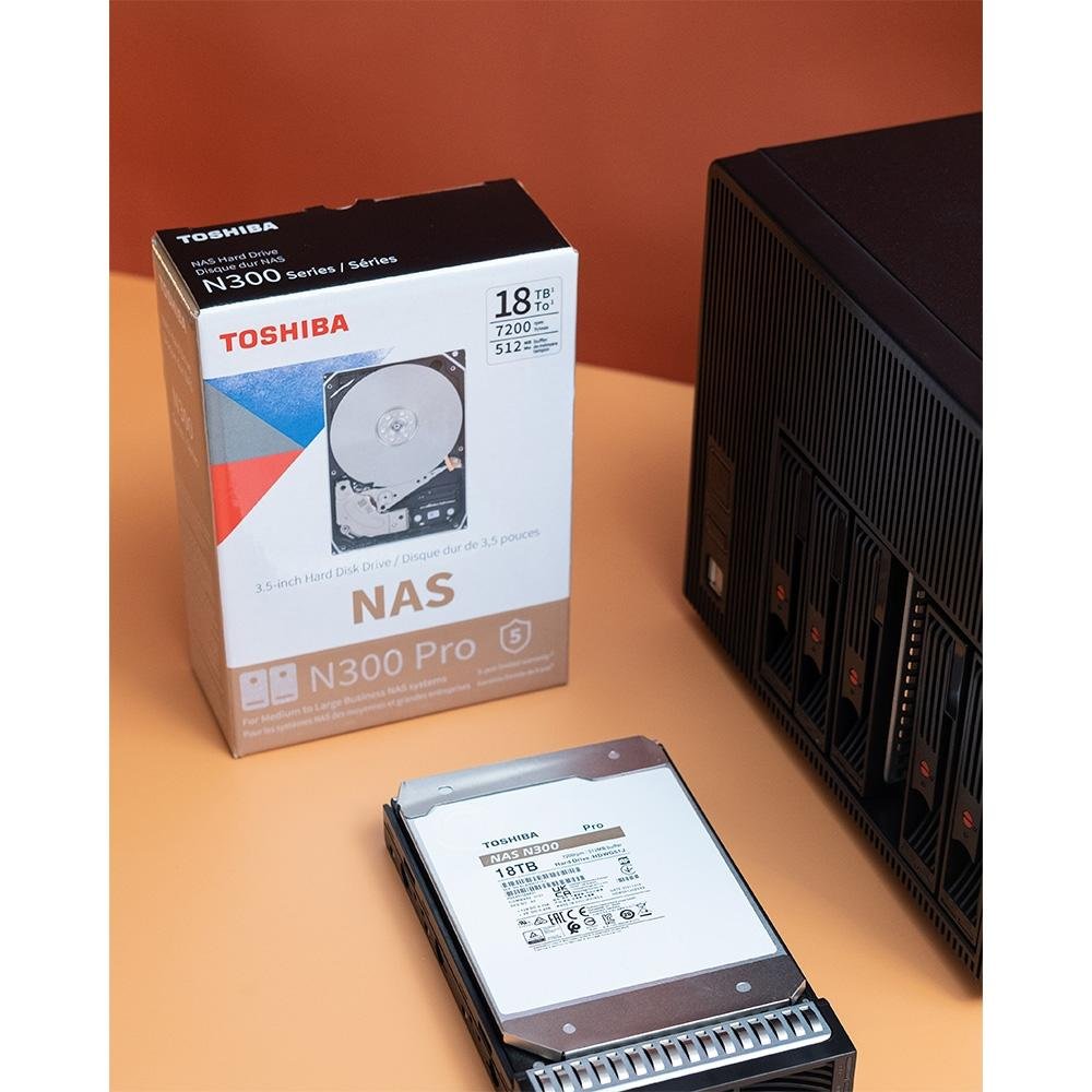 HD Toshiba N300 Pro, NAS, 12TB, 3.5', 512MB, 7200RPM, SATA - HDWG51CXZSTB