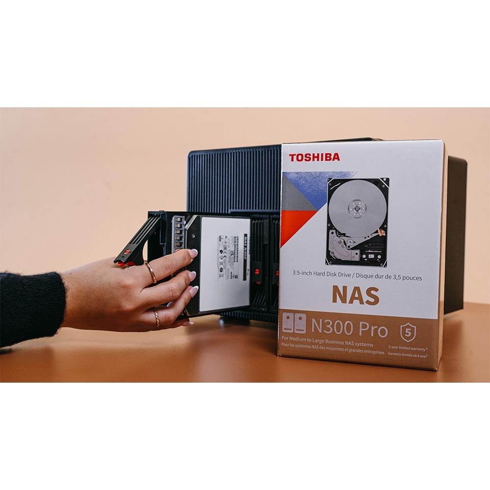 HD Toshiba N300 Pro, NAS, 12TB, 3.5', 512MB, 7200RPM, SATA - HDWG51CXZSTB