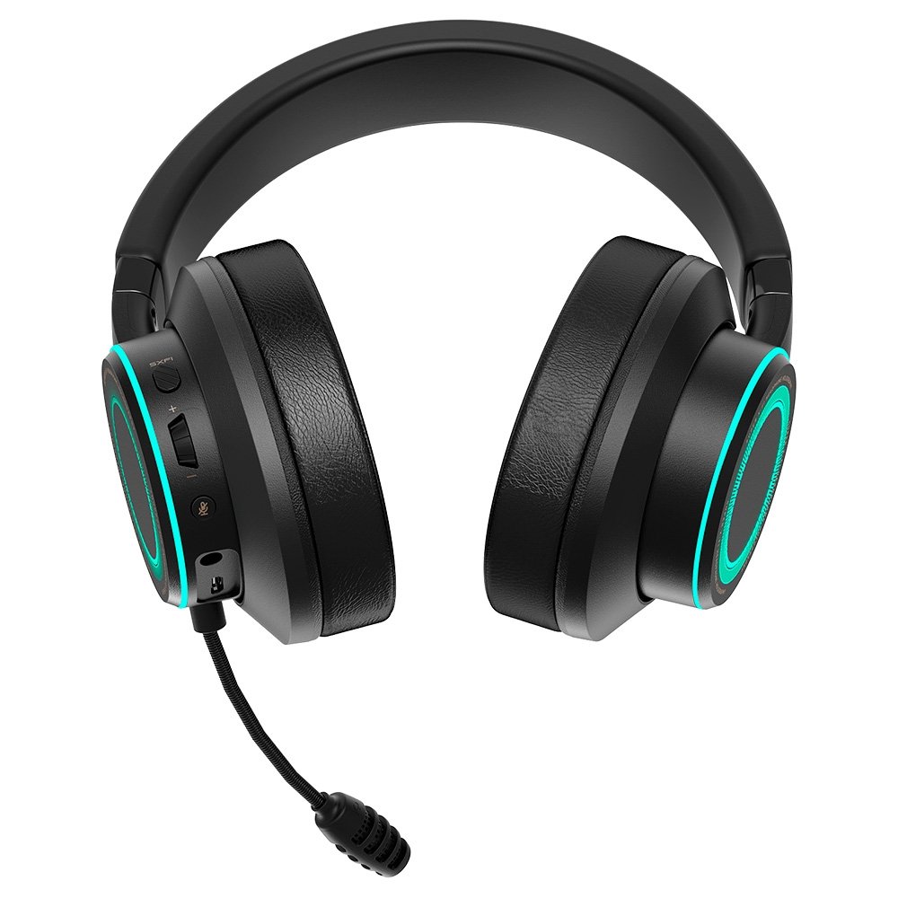 Headset Gamer Creative Super X-Fi, RGB, Drivers 50mm, USB e P3, Preto - 51EF0880AA000 Headset Gamer Creative Super X-Fi, RGB, Drivers 50mm, USB e P3, Preto - 51EF0880AA000