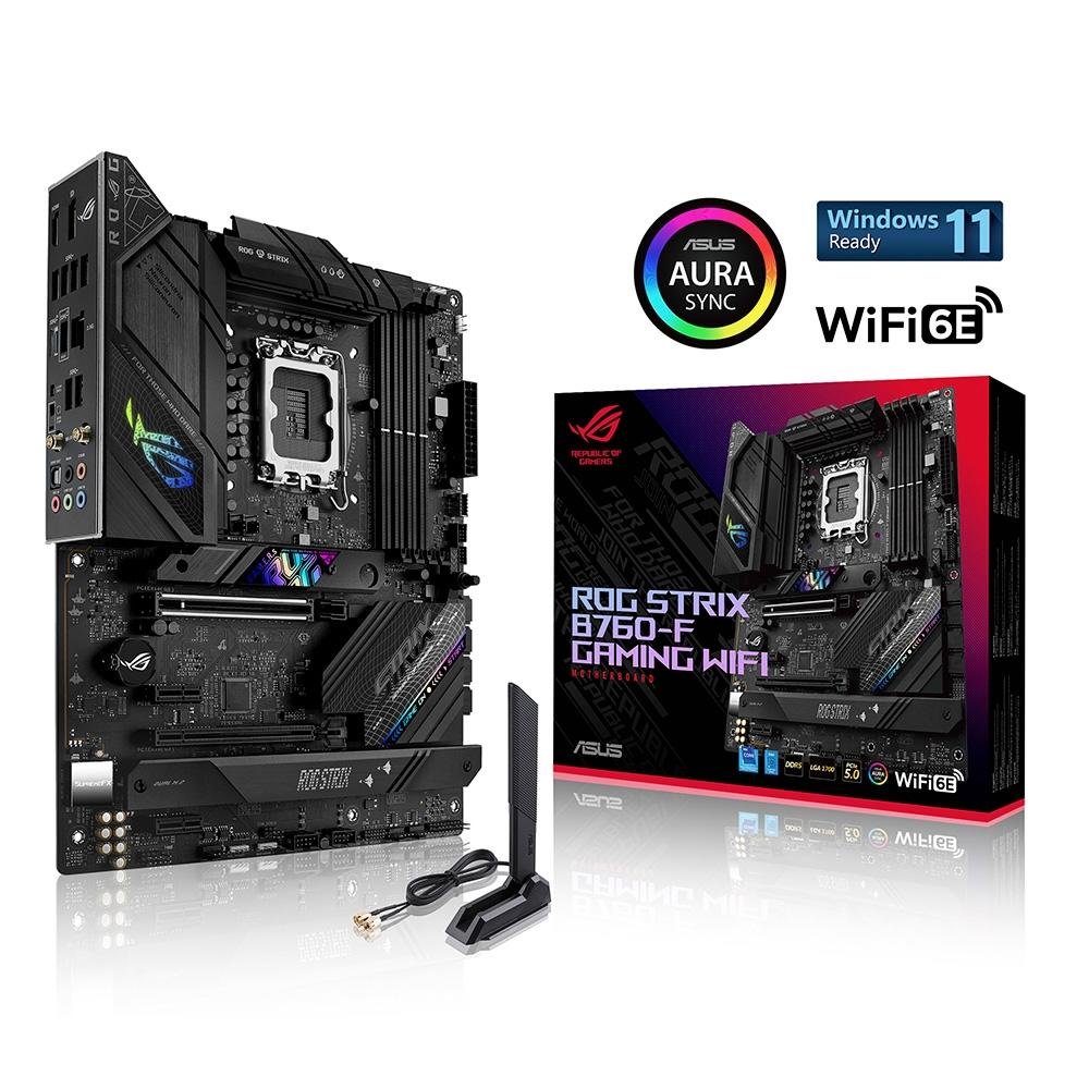 Placa-Mãe ASUS ROG STRIX B760-F Gaming Wi-Fi, Intel LGA 1700, ATX, DDR5, Wi-Fi, Preto - 90MB1CT0-M0EAY0 - view 14