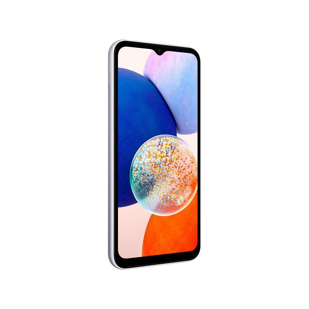 Imagem 8 de 10 do produto Smartphone Samsung Galaxy A14, 5G, 128GB, 4GB RAM, Octa Core, Câmera Tripla de 50MP, Tela Infinita de 6.6, Prata - SM-A146MZSRZTO