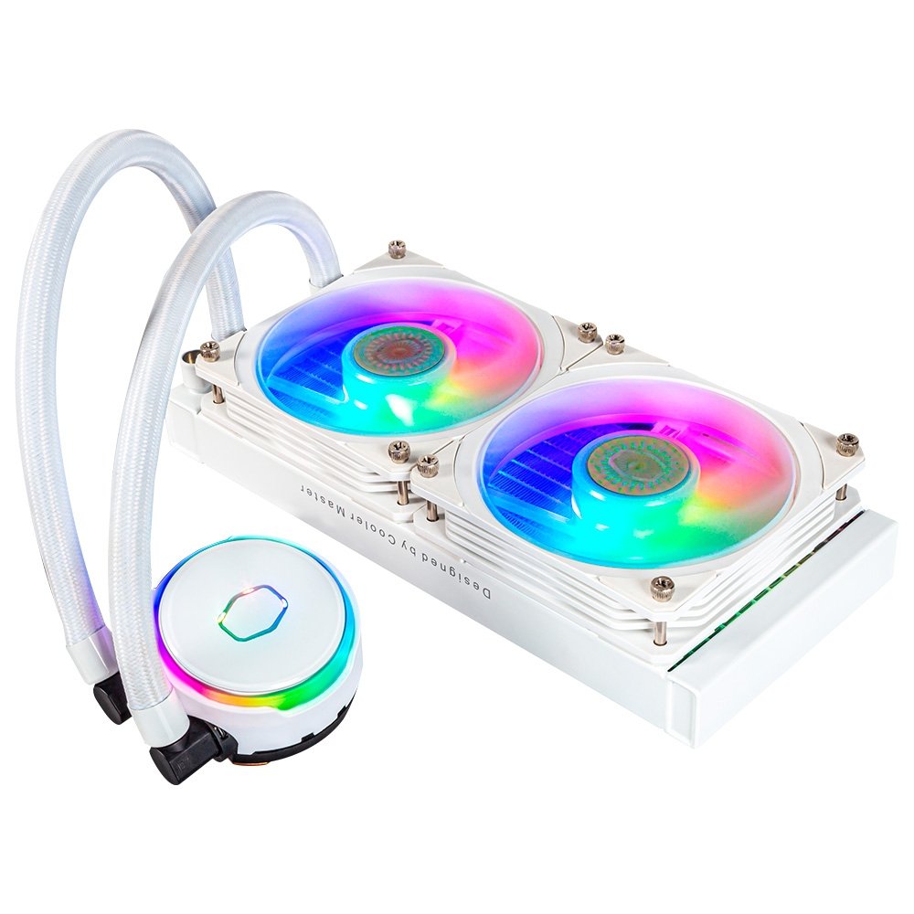 Water Cooler Cooler Master Masterliquid PL240 Flux White Edition, RGB, 240mm, AMD/Intel, Branco - MLY-D24M-A23PZ-RW