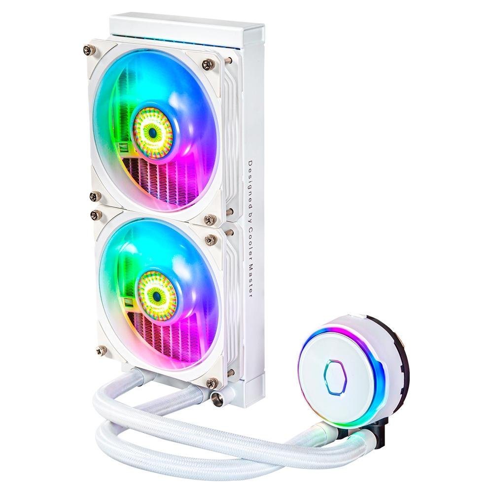 Water Cooler Cooler Master Masterliquid PL240 Flux White Edition, RGB, 240mm, AMD/Intel, Branco - MLY-D24M-A23PZ-RW