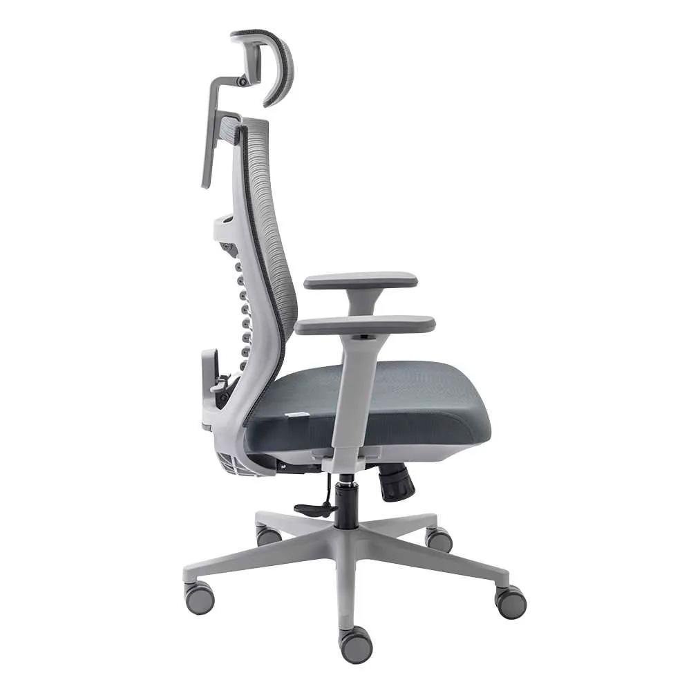 Imagem 3 de 6 do produto Cadeira Office Elements Vertta, Até 150 kg, Reclinável, Braços 3D, Cilindro Classe 4, Cinza - 70053