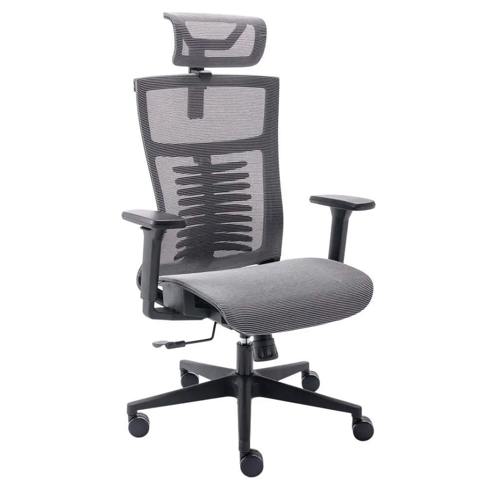 Imagem 5 de 7 do produto Cadeira Office Elements Vertta Pro, Até 150 kg, Reclinável, Braços 3D, Cilindro Classe 4, Cinza e Preto - 70049