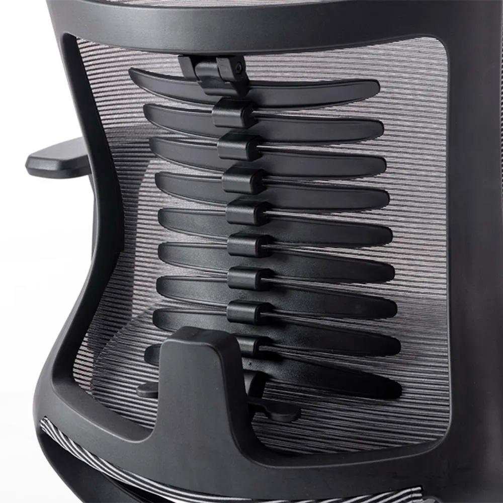 Imagem 3 de 7 do produto Cadeira Office Elements Vertta Pro, Até 150 kg, Reclinável, Braços 3D, Cilindro Classe 4, Cinza e Preto - 70049