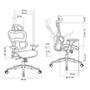 Cadeira Office Elements Sophy, Até 150 kg, Reclinável, Braços 3D, Cilindro Classe 4, Preto - 70059