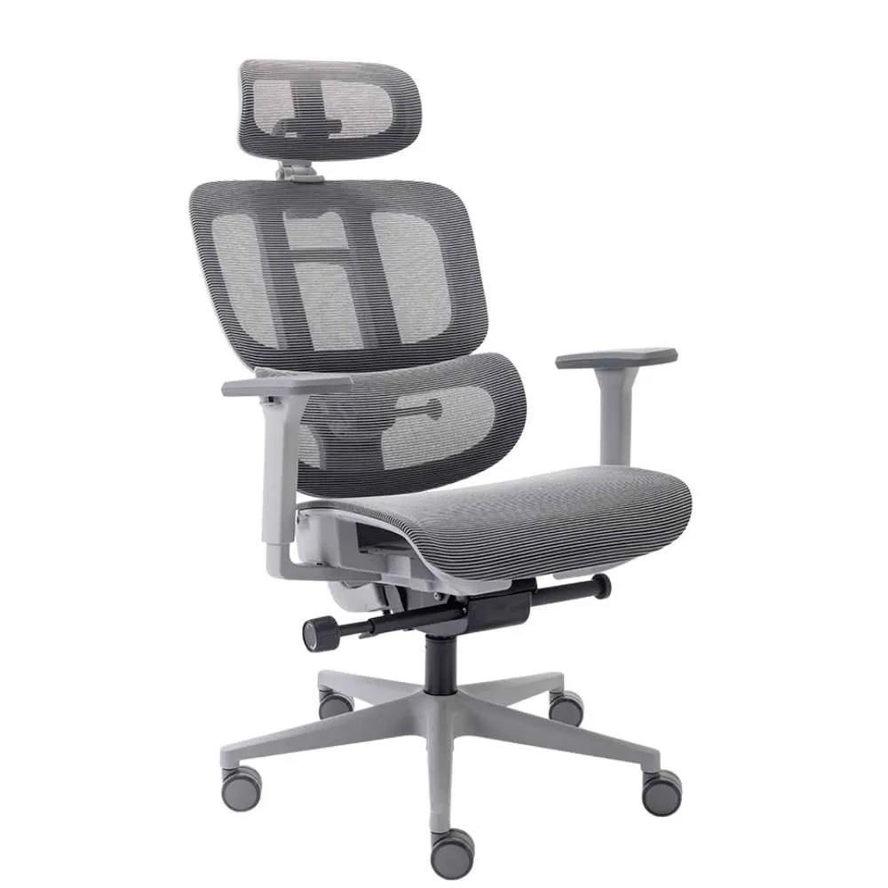 Cadeira Office Elements Sophy, Até 150 kg, Reclinável, Braços 3D, Cilindro Classe 4, Cinza - 70061 - view 3