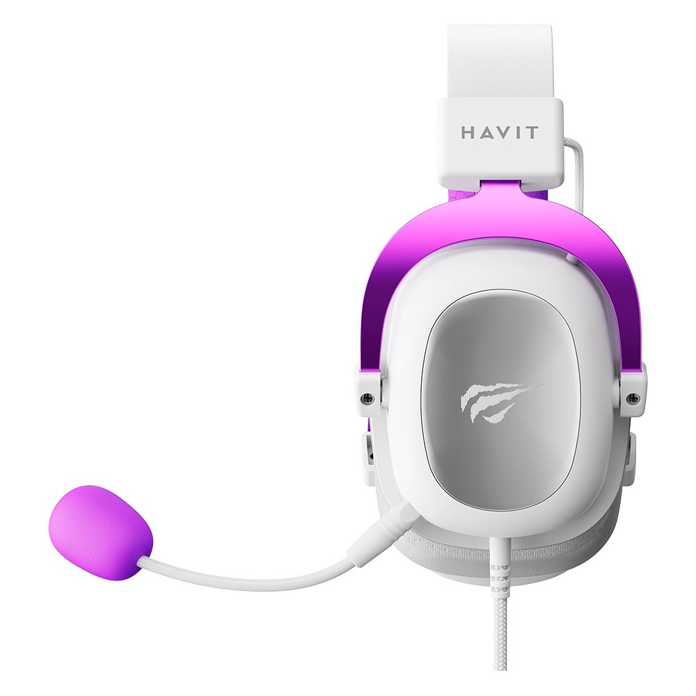 Headset Gamer Havit H2002D, Drivers 53mm, P3, ( Balão.info) ONE e PS4, Branco e Roxo - HV( Balão.info - foto 3