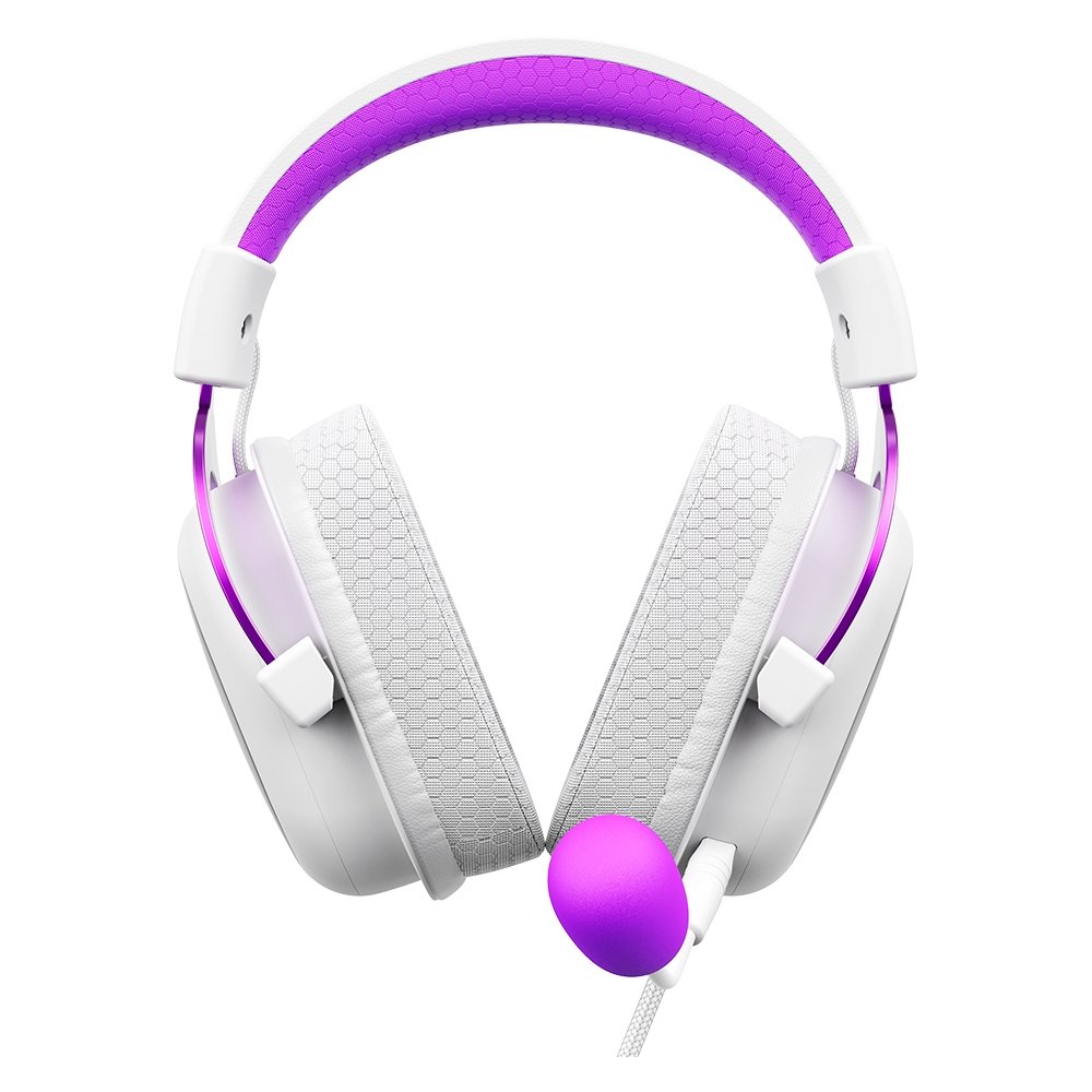 Headset Gamer Havit H2002D, Drivers 53mm, P3, ( Balão.info) ONE e PS4, Branco e Roxo - HV( Balão.info - foto 4