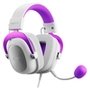 Headset Gamer Havit H2002D, Drivers 53mm, P3, XBOX ONE e PS4, Branco e Roxo -  HV-H2002WP