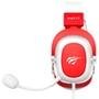 Headset Gamer Havit H2002D, Drivers 53mm, P3, XBOX ONE e PS4, Branco e Vermelho - HV-H2002WR