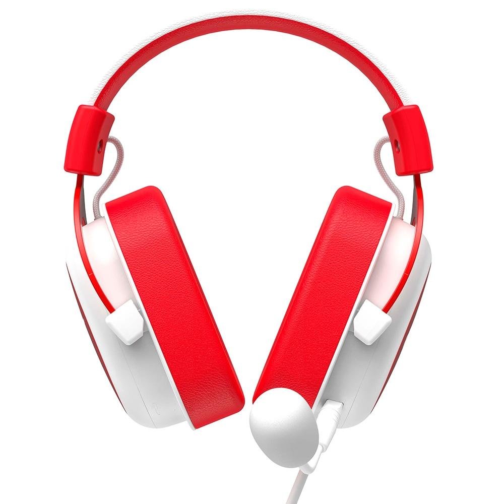 Headset Gamer Havit H2002D, Drivers 53mm, P3, XBOX ONE e PS4, Branco e Vermelho - HV-H2002WR Headset Gamer Havit H2002D, Drivers 53mm, P3, XBOX ONE e PS4, Branco e Vermelho - HV-H2002WR
