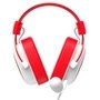Headset Gamer Havit H2002D, Drivers 53mm, P3, XBOX ONE e PS4, Branco e Vermelho - HV-H2002WR