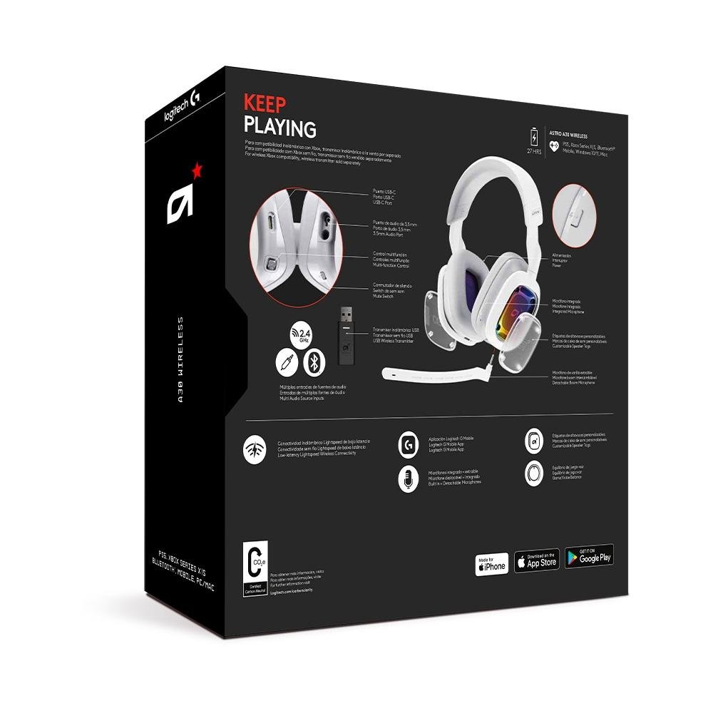 Headset Gamer Sem Fio, 40mm | KaBuM!