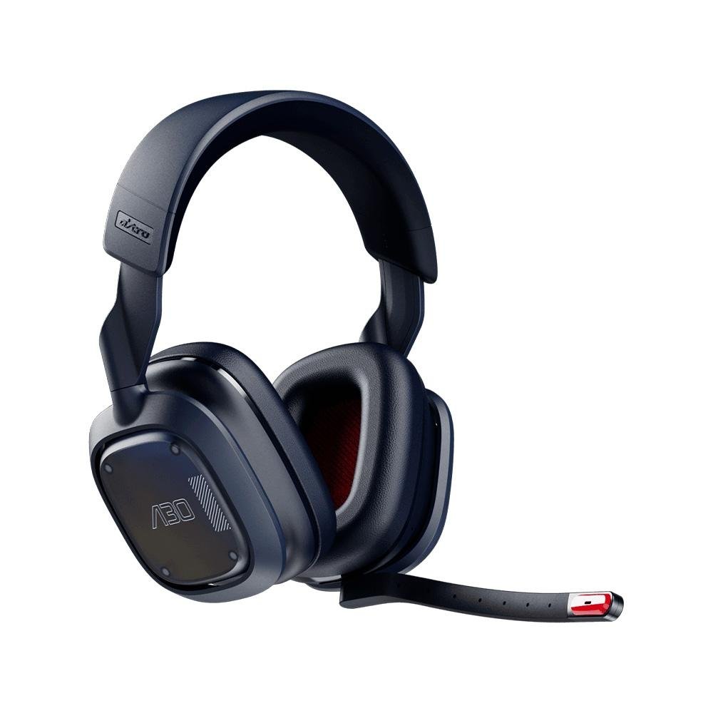 Imagem 4 de 10 do produto Headset Gamer Sem Fio Astro Gaming A30, Drivers 40mm, Bluetooth, PS e PC, Azul Escuro - 939-002007