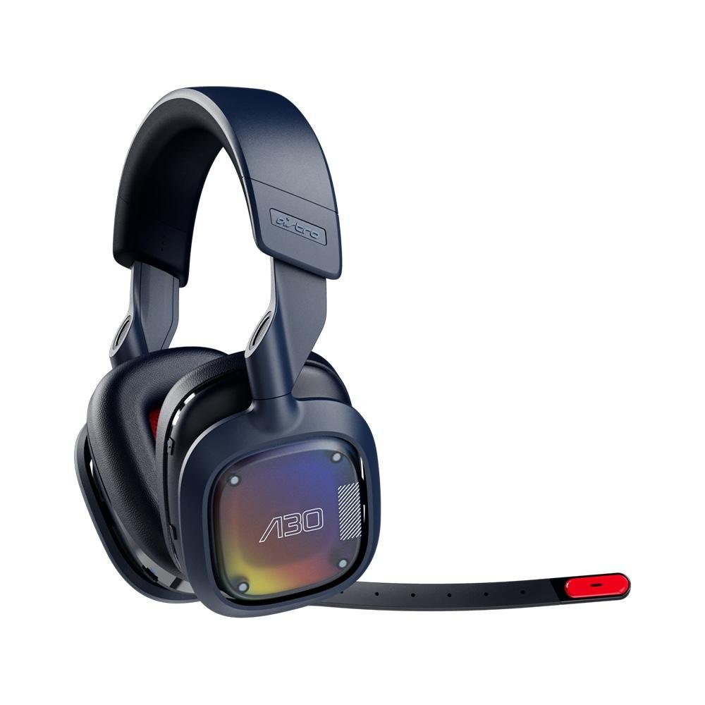 Imagem 5 de 10 do produto Headset Gamer Sem Fio Astro Gaming A30, Drivers 40mm, Bluetooth, PS e PC, Azul Escuro - 939-002007