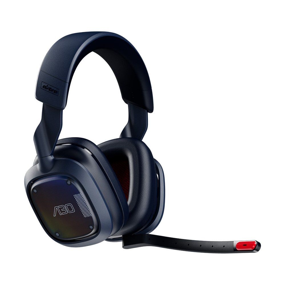 Imagem 3 de 10 do produto Headset Gamer Sem Fio Astro Gaming A30, Drivers 40mm, Bluetooth, PS e PC, Azul Escuro - 939-002007
