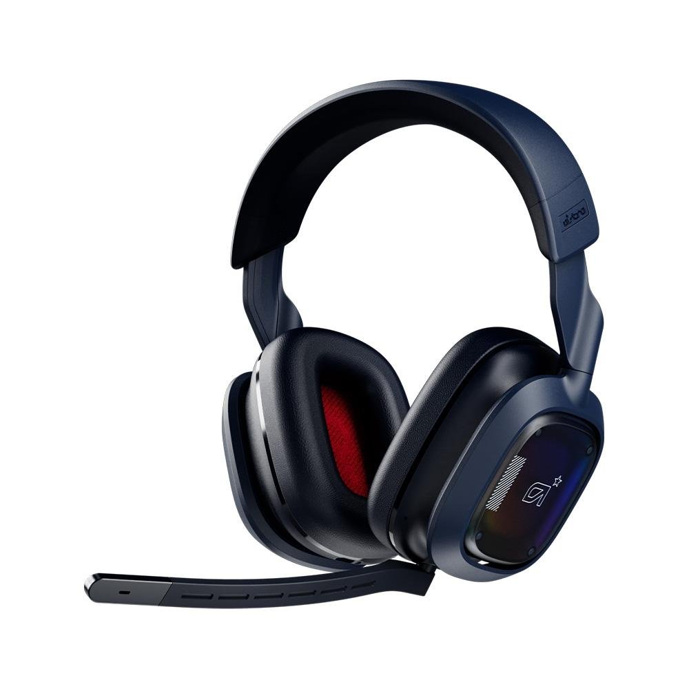 Imagem 2 de 10 do produto Headset Gamer Sem Fio Astro Gaming A30, Drivers 40mm, Bluetooth, PS e PC, Azul Escuro - 939-002007