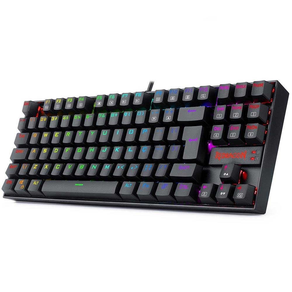 Kit Gamer Redragon RGB, com Headset Lamia 2, Drivers 40mm + Teclado Kumara, Switch Outemu Brown, ABNT2 + Mouse Cobra 12400 DPI, Preto - S125 Kit Gamer Redragon RGB, com Headset Lamia 2, Drivers 40mm + Teclado Kumara, Switch Outemu Brown, ABNT2 + Mouse Cobra 12400 DPI, Preto - S125