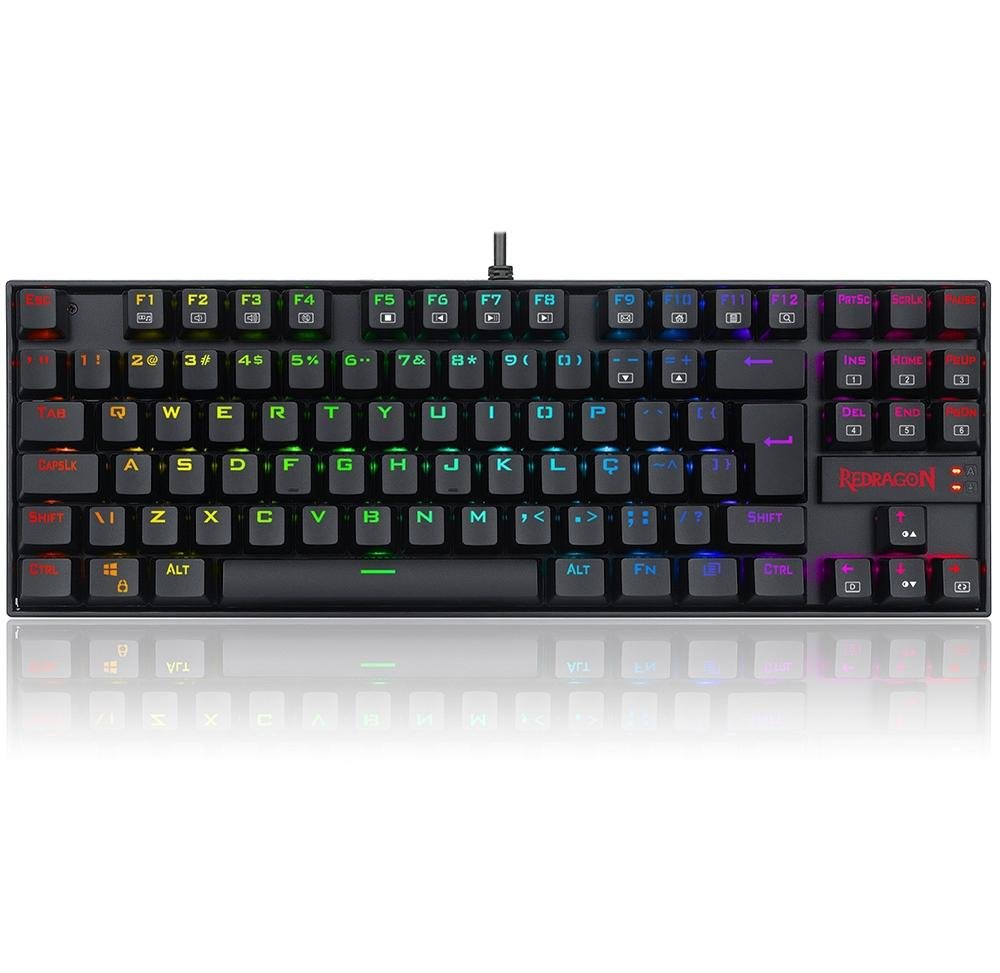 Kit Gamer Redragon RGB, com Headset Lamia 2, Drivers 40mm + Teclado Kumara, Switch Outemu Brown, ABNT2 + Mouse Cobra 12400 DPI, Preto - S125 Kit Gamer Redragon RGB, com Headset Lamia 2, Drivers 40mm + Teclado Kumara, Switch Outemu Brown, ABNT2 + Mouse Cobra 12400 DPI, Preto - S125