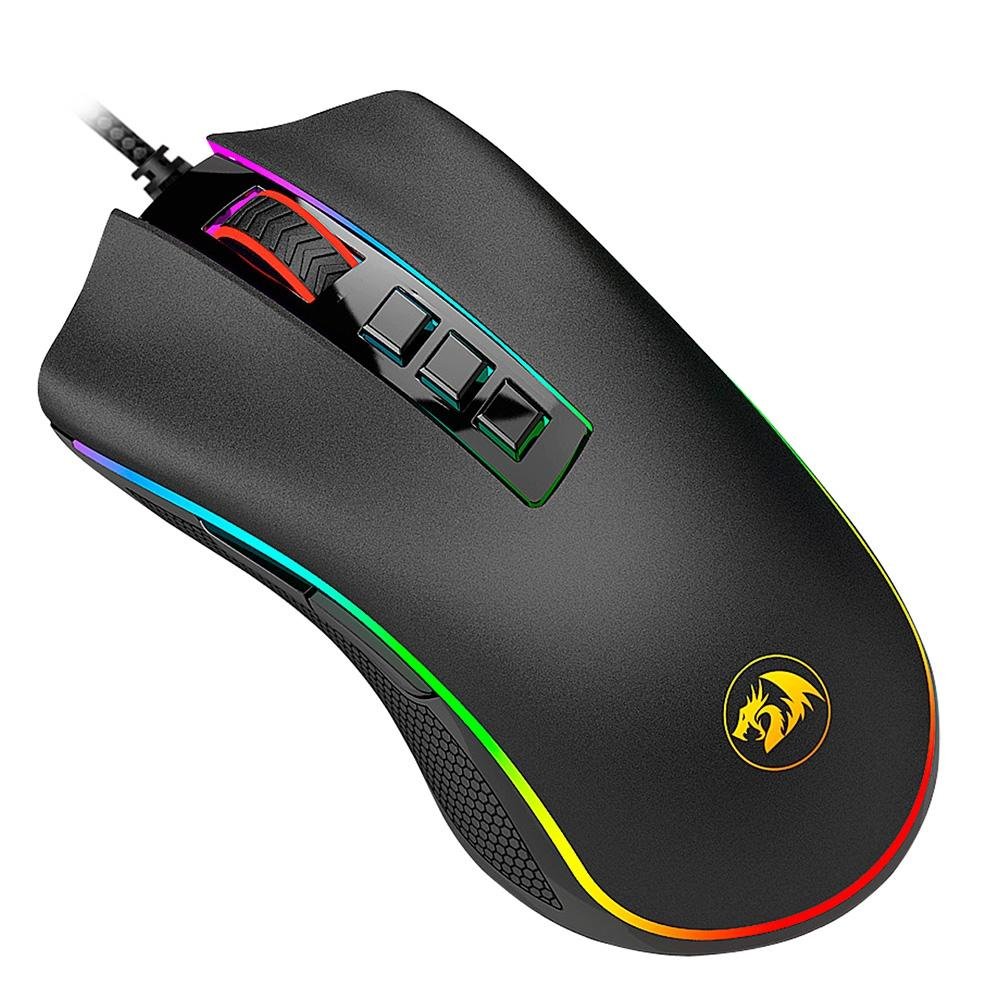 Kit Gamer Redragon RGB, com Headset Lamia 2, Drivers 40mm + Teclado Kumara, Switch Outemu Brown, ABNT2 + Mouse Cobra 12400 DPI, Preto - S125 Kit Gamer Redragon RGB, com Headset Lamia 2, Drivers 40mm + Teclado Kumara, Switch Outemu Brown, ABNT2 + Mouse Cobra 12400 DPI, Preto - S125