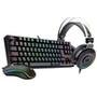 Kit Gamer Redragon RGB, com Headset Lamia 2, Drivers 40mm + Teclado Kumara, Switch Outemu Brown, ABNT2 + Mouse Cobra 12400 DPI, Preto - S125