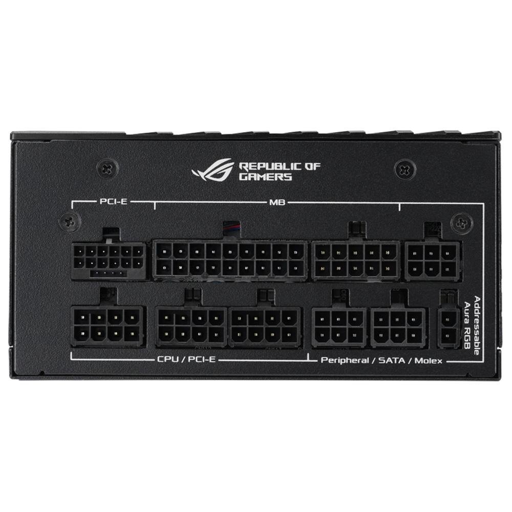 Fonte ASUS ROG Loki SFX-L, 1000W, 80 Plus Platinum, Modular, ARGB, Sem Cabo, Preto - 90YE00N1-B0BA00 Fonte ASUS ROG Loki SFX-L, 1000W, 80 Plus Platinum, Modular, ARGB, Sem Cabo, Preto - 90YE00N1-B0BA00