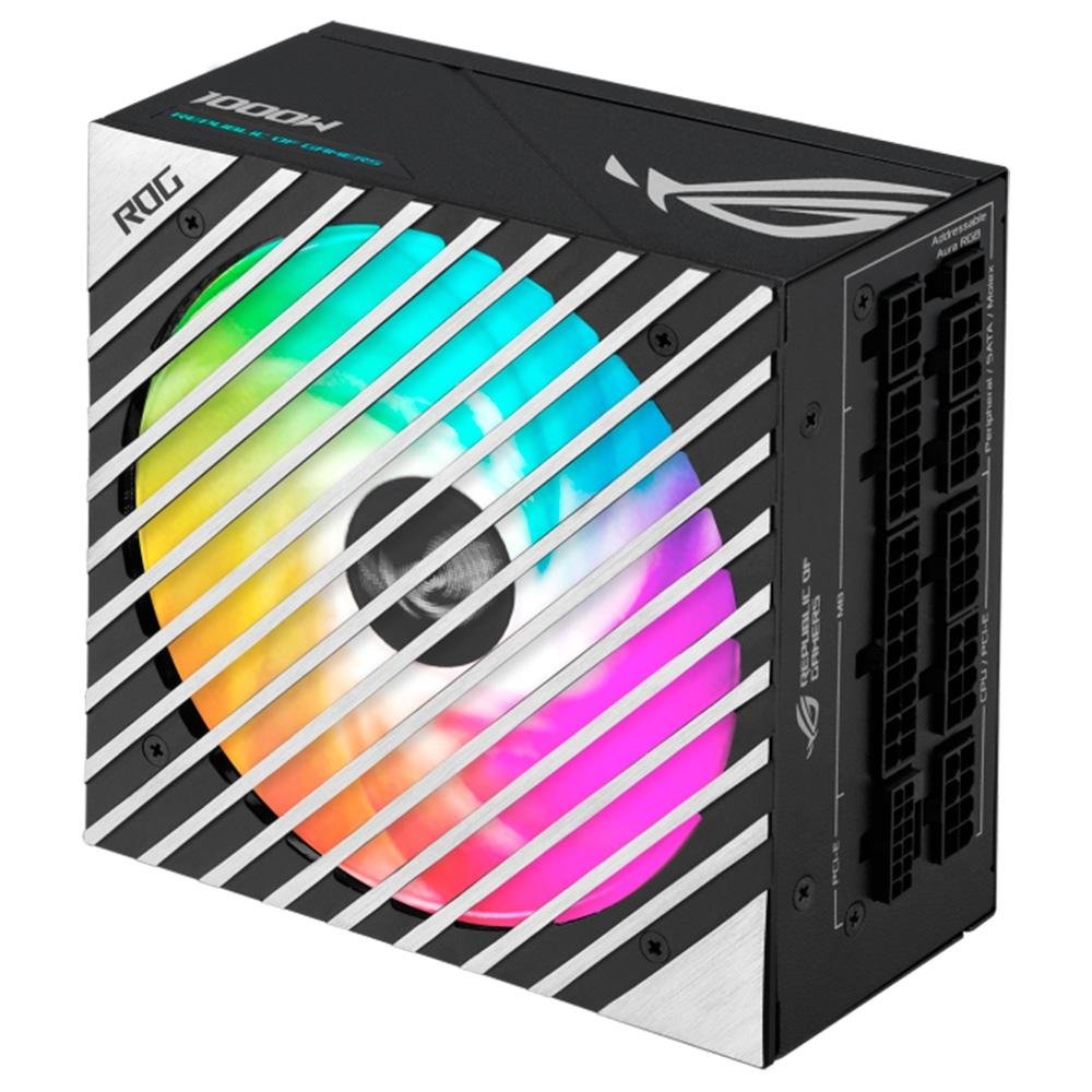 Imagem 9 de 12 do produto Fonte ASUS ROG Loki SFX-L, 1000W, 80 Plus Platinum, Modular, ARGB, Sem Cabo, Preto - 90YE00N1-B0BA00