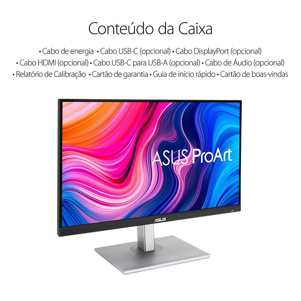 "Monitor Profissional ASUS ProArt 27"", QHD, IPS, Adaptive Sync, USB-C, Altura Ajustável, Som Integrado - PA278CV" - view 10