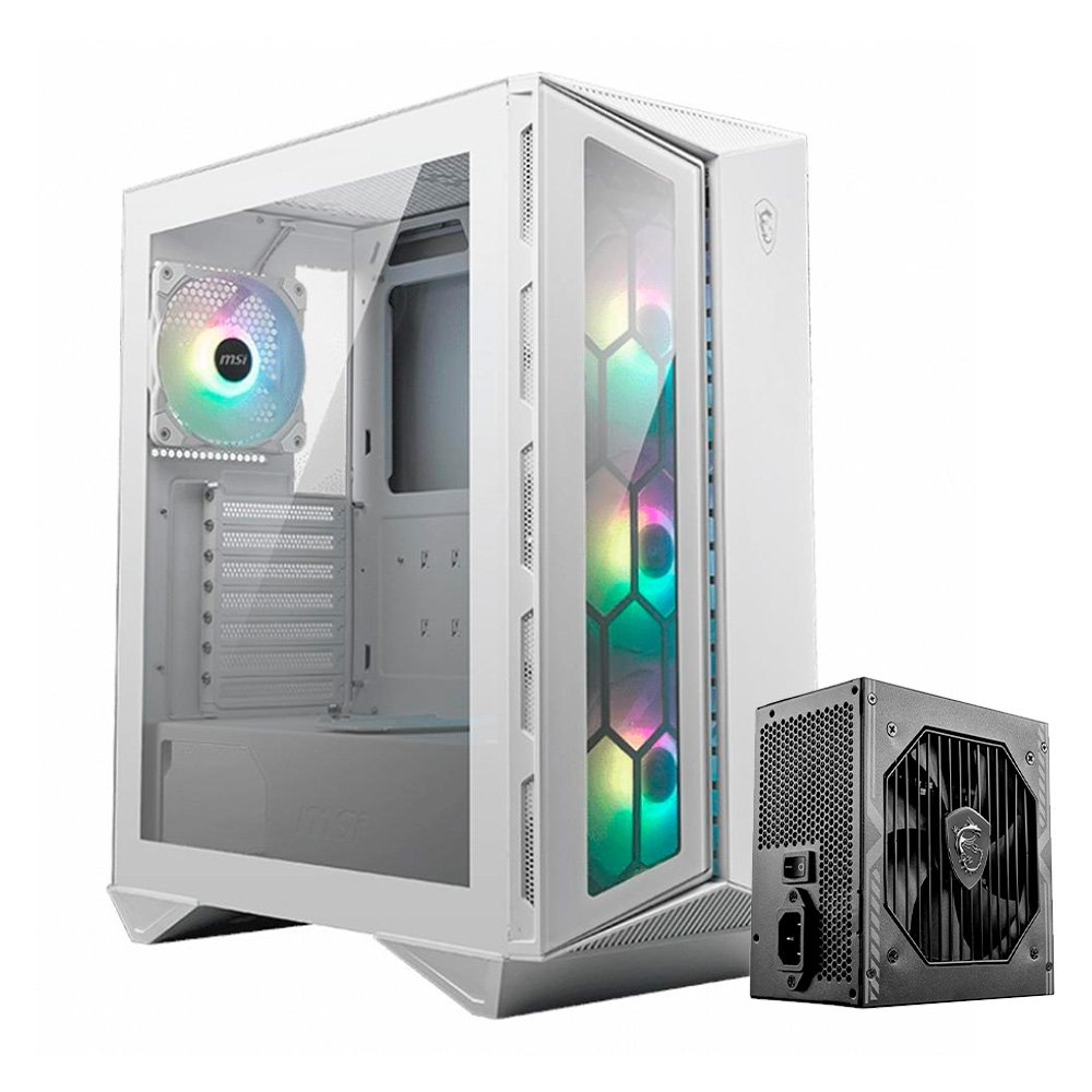 Gabinete Gamer Gamemax Precision, Full Tower, ARGB, ATX, Lateral em Vidro  Temperado, 4x Cooler Fan RGB, Branco - Precision W - Escorrega o Preço