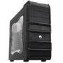 Gabinete Gamer PCYES mid-tower Rhino com 3 fans LED Vermelho Lateral em acrílico – RHINOPTOVM3FCA