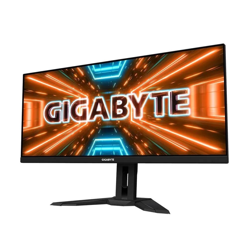 Monitor Gamer Gigabyte 34", 144Hz,1ms, IPS, DisplayPort e HDMI, HDR, 117% sRGB, FreeSync Premium, VESA, DCI-P 91%, HDR 400 - M34WQ-SA