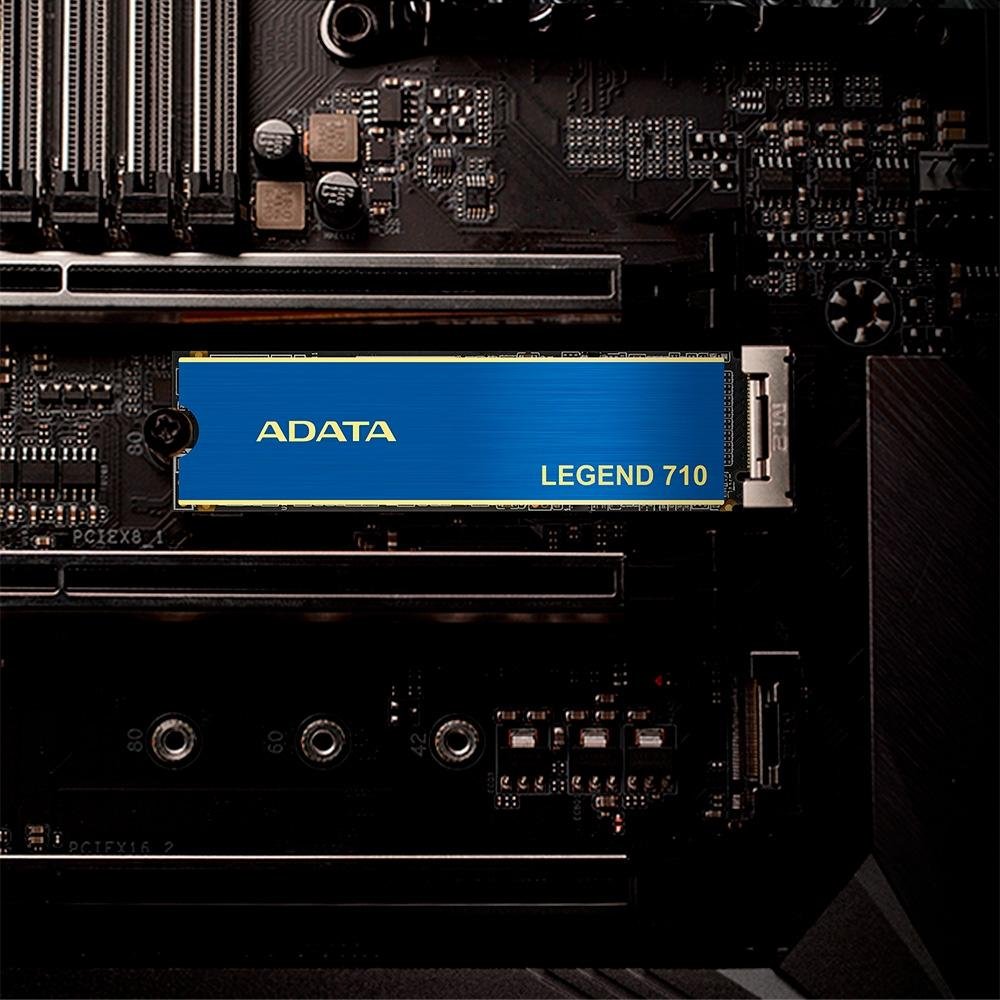 SSD Adata Legend 710, 512GB, M.2 2280 PCIe GEN3x4, NVMe 1.4, Leitura: 2.400 MB/s e Gravação: 1.800 MB/s, Azul - ALEG-710-512GCS - view 6