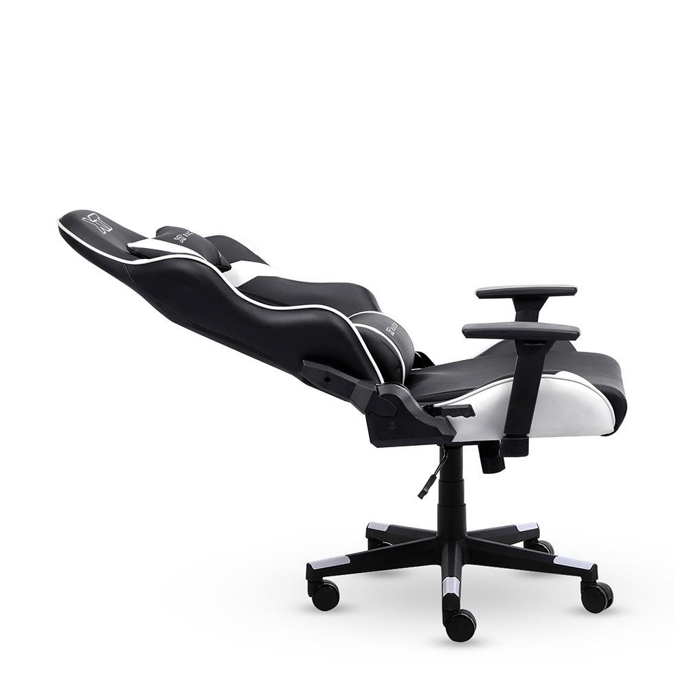 Cadeira Gamer XT Racer Viking Series, Até 120Kg, Com Almofadas, Reclinável, Descanso de Braço 3D, Preto e Branco - XTR-021 - view 4