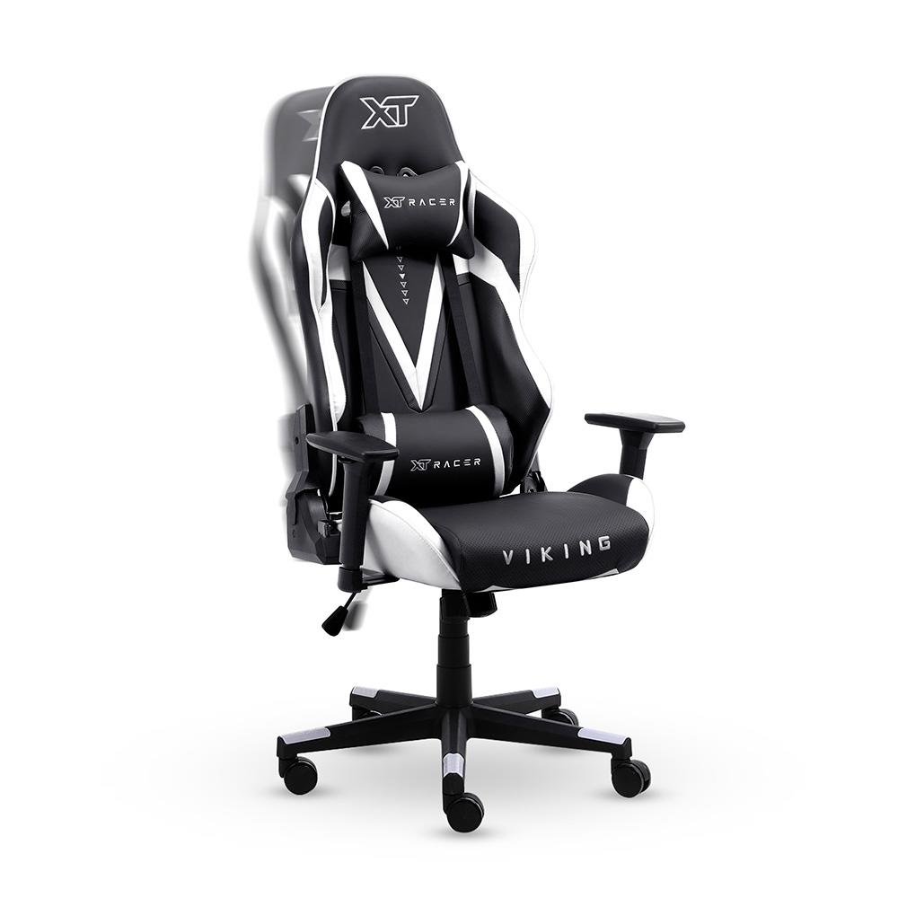 Cadeira Gamer XT Racer Viking Series, Até 120Kg, Com Almofadas, Reclinável, Descanso de Braço 3D, Preto e Branco - XTR-021 - view 6
