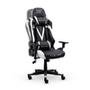 Cadeira Gamer XT Racer Viking Series, Até 120Kg, Com Almofadas, Reclinável, Descanso de Braço 3D, Preto e Branco - XTR-021