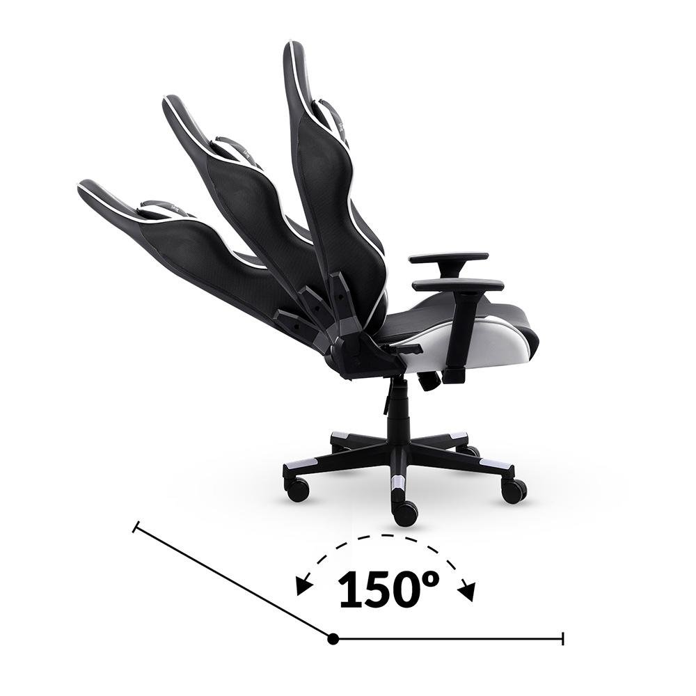 Cadeira Gamer XT Racer Viking Series, Até 120Kg, Com Almofadas, Reclinável, Descanso de Braço 3D, Preto e Branco - XTR-021 - view 7