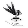 Cadeira Gamer XT Racer Viking Series, Até 120Kg, Com Almofadas, Reclinável, Descanso de Braço 3D, Preto e Branco - XTR-021