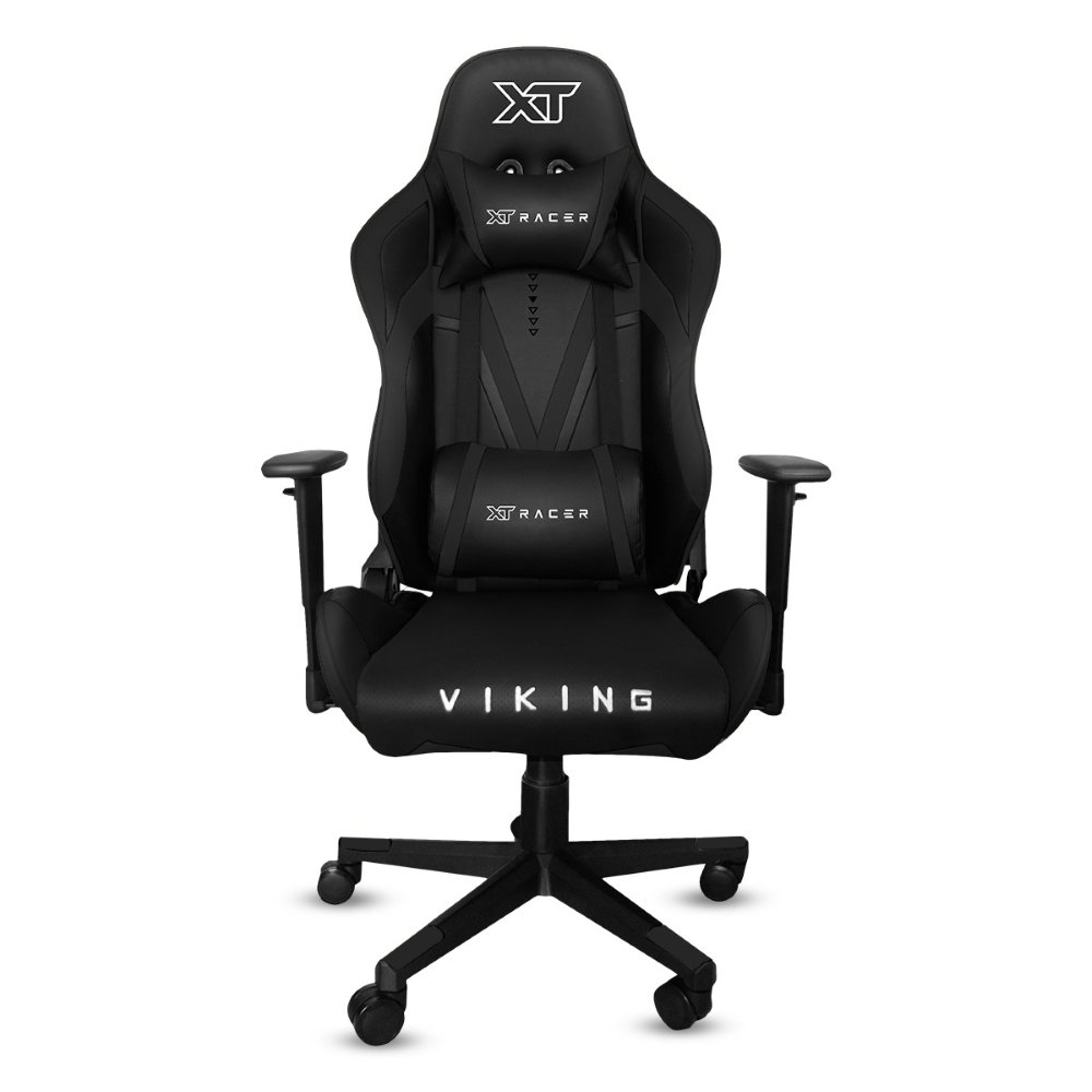Cadeira Gamer XT Racer Viking Series, Até 120Kg, Com Almofadas, Reclinável, Descanso de Braço 3D, Preto - XTR-014