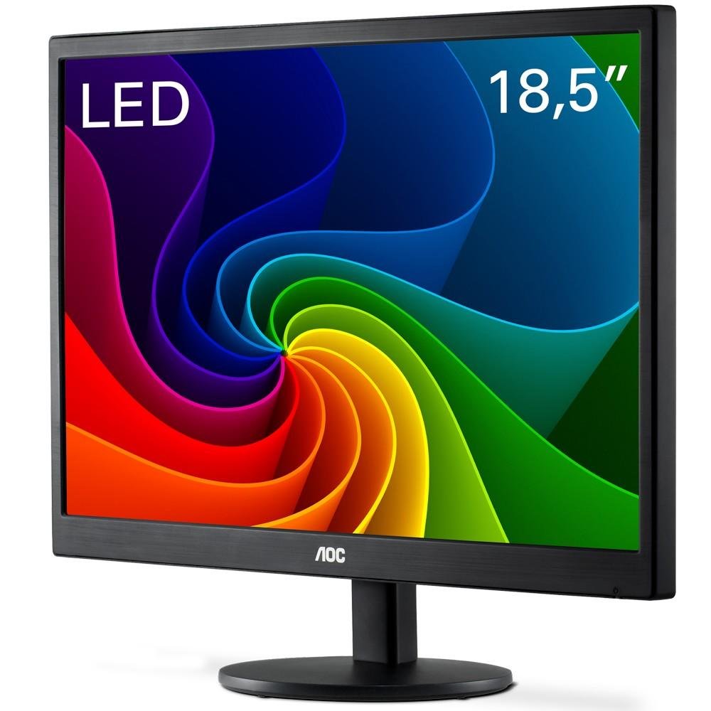 Imagem 3 de 7 do produto Monitor AOC LED 18.5´ Widescreen, VGA - E970SWNL