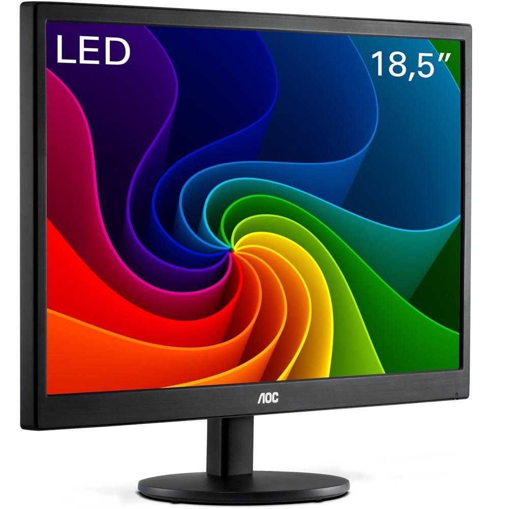 Imagem 2 de 7 do produto Monitor AOC LED 18.5´ Widescreen, VGA - E970SWNL