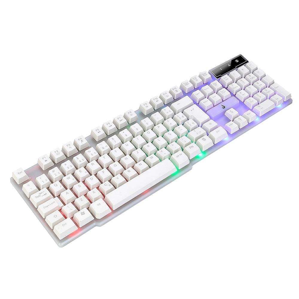 Teclado Semi Mecânico Gamer Rise Mode G1 Full, Membrana, USB, Branco - RM-TG-01-FW Teclado Semi Mecânico Gamer Rise Mode G1 Full, Membrana, USB, Branco - RM-TG-01-FW