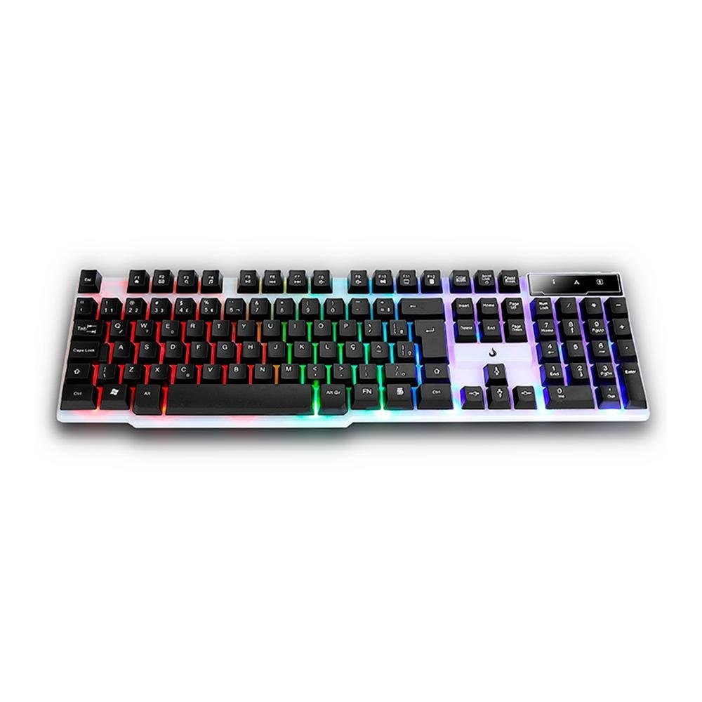 Teclado Gamer Semi Mecânico Rise Mode G1 Full, USB, Preto e Branco - RM-TG-01-BW - view 2