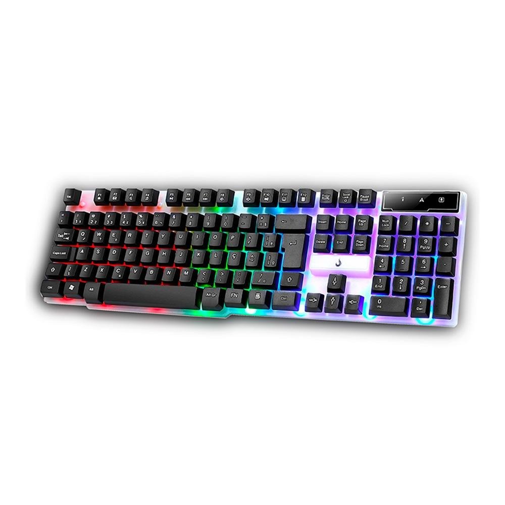 Teclado Gamer Semi Mecânico Rise Mode G1 Full, USB, Preto e Branco - RM-TG-01-BW - view 3