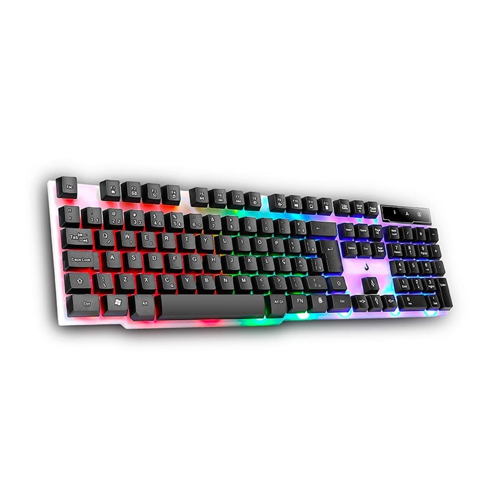 Teclado Gamer Semi Mecânico Rise Mode G1 Full, USB, Preto e Branco - RM-TG-01-BW - view 4