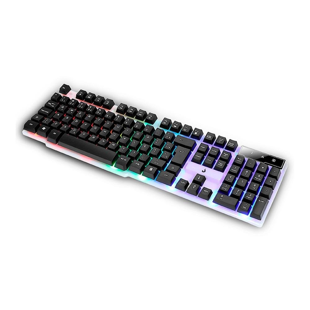 Teclado Gamer Semi Mecânico Rise Mode G1 Full, USB, Preto e Branco - RM-TG-01-BW - view 5